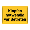 Klopfen notwendig vor Betreten & Klopfen notwendig vor Betreten & Klopfen notwendig vor Betreten