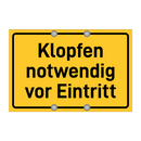 Klopfen notwendig vor Eintritt & Klopfen notwendig vor Eintritt & Klopfen notwendig vor Eintritt