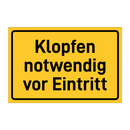 Klopfen notwendig vor Eintritt & Klopfen notwendig vor Eintritt & Klopfen notwendig vor Eintritt
