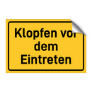 Klopfen vor dem Eintreten & Klopfen vor dem Eintreten & Klopfen vor dem Eintreten