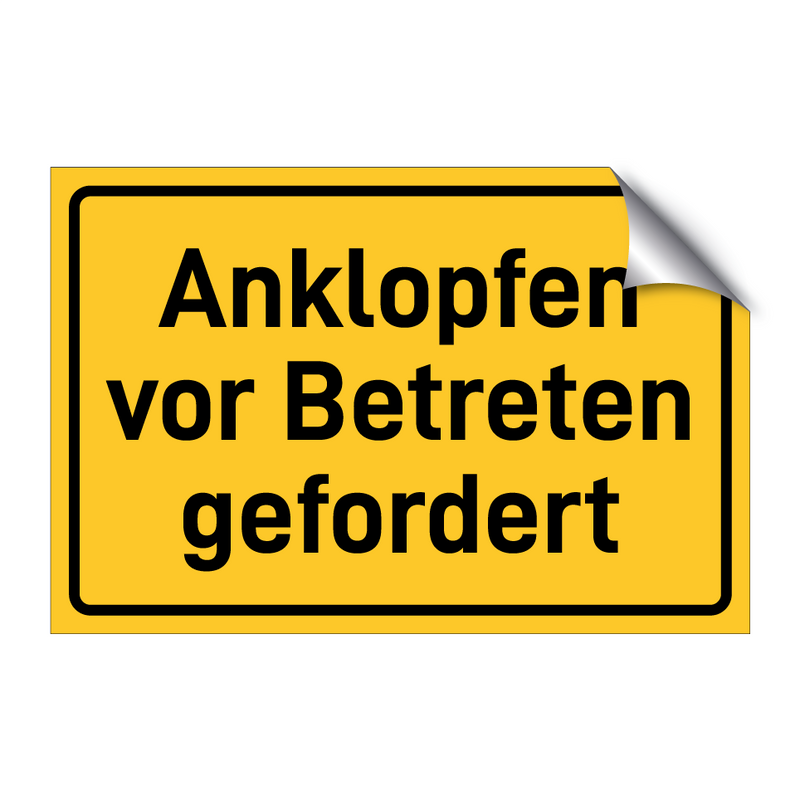 Anklopfen vor Betreten gefordert