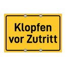Klopfen vor Zutritt & Klopfen vor Zutritt & Klopfen vor Zutritt & Klopfen vor Zutritt