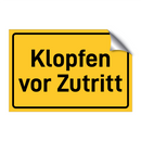 Klopfen vor Zutritt & Klopfen vor Zutritt & Klopfen vor Zutritt & Klopfen vor Zutritt
