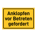 Anklopfen vor Betreten gefordert
