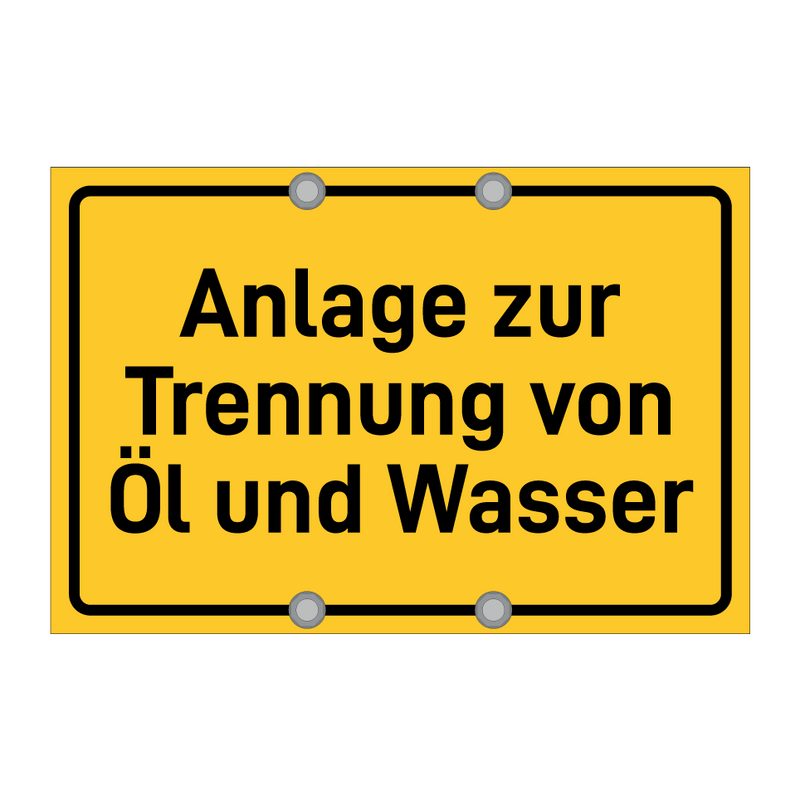 Anlage zur Trennung von Öl und Wasser