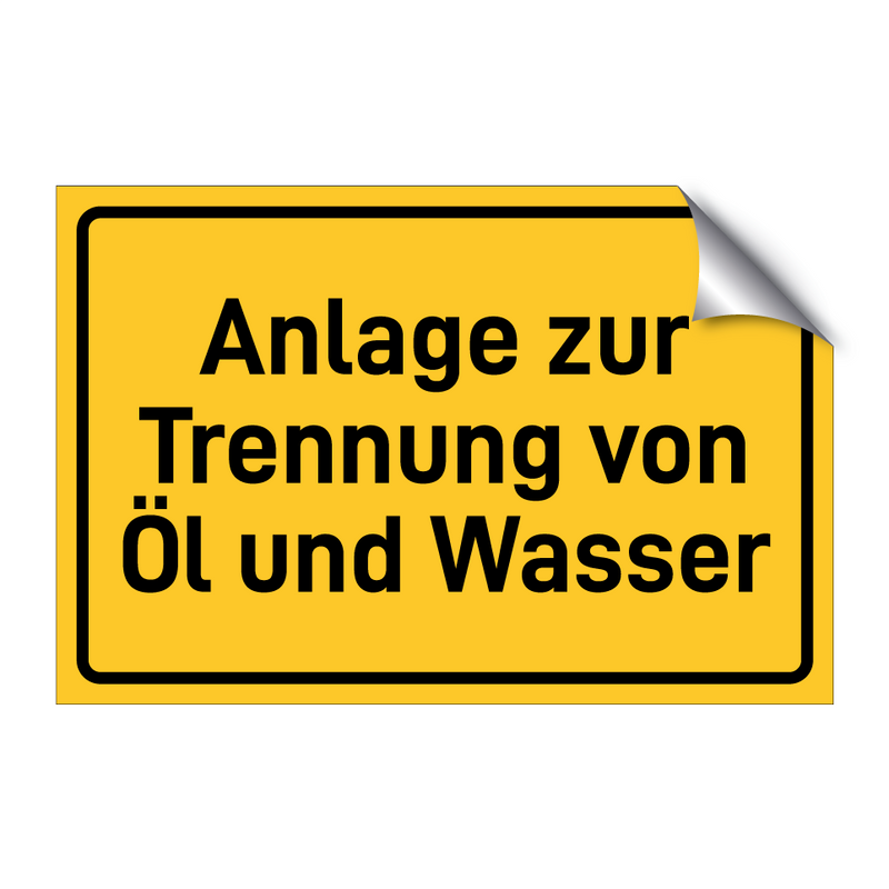 Anlage zur Trennung von Öl und Wasser