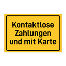 Kontaktlose Zahlungen und mit Karte & Kontaktlose Zahlungen und mit Karte