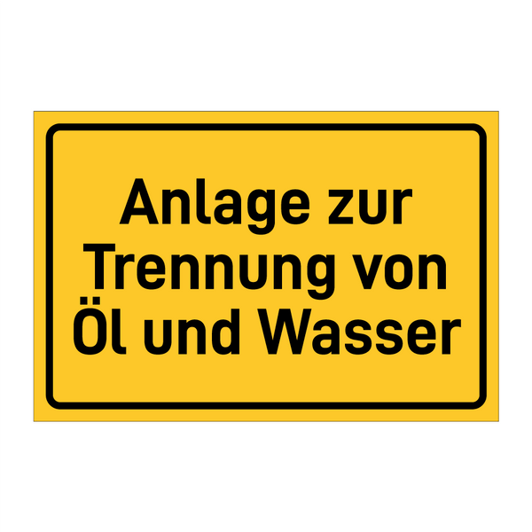 Anlage zur Trennung von Öl und Wasser