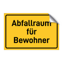 Abfallraum für Bewohner