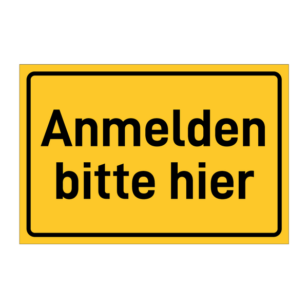 Anmelden bitte hier