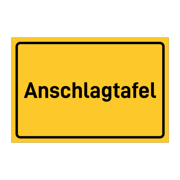 Anschlagtafel