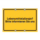 Lebensmittelallergie? Bitte informieren Sie uns & Lebensmittelallergie? Bitte informieren Sie uns