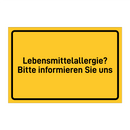 Lebensmittelallergie? Bitte informieren Sie uns & Lebensmittelallergie? Bitte informieren Sie uns