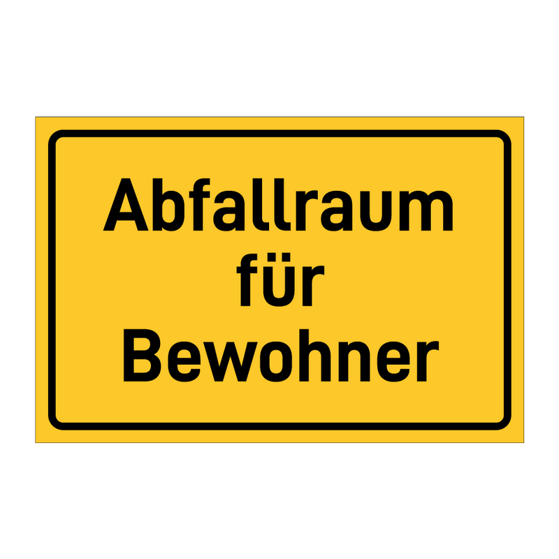 Abfallraum für Bewohner