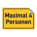 Maximal 4 Personen & Maximal 4 Personen & Maximal 4 Personen & Maximal 4 Personen