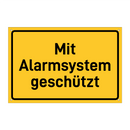 Mit Alarmsystem geschützt & Mit Alarmsystem geschützt & Mit Alarmsystem geschützt