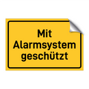 Mit Alarmsystem geschützt & Mit Alarmsystem geschützt & Mit Alarmsystem geschützt