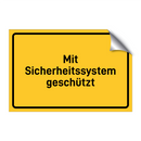 Mit Sicherheitssystem geschützt & Mit Sicherheitssystem geschützt
