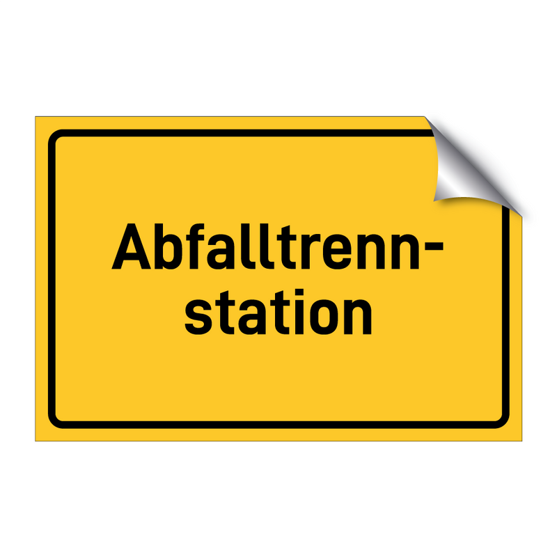 Abfalltrenn- station