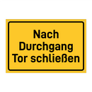 Nach Durchgang Tor schließen & Nach Durchgang Tor schließen & Nach Durchgang Tor schließen