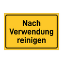 Nach Verwendung reinigen & Nach Verwendung reinigen & Nach Verwendung reinigen