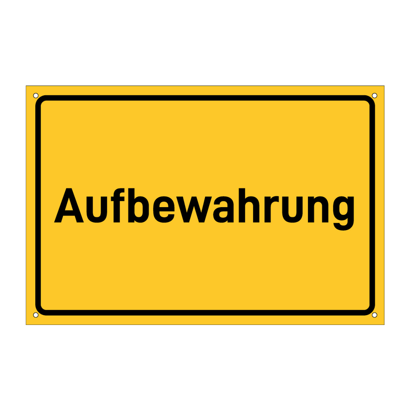 Aufbewahrung