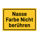 Nasse Farbe Nicht berühren & Nasse Farbe Nicht berühren & Nasse Farbe Nicht berühren