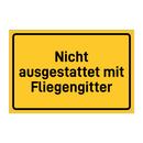 Nicht ausgestattet mit Fliegengitter & Nicht ausgestattet mit Fliegengitter