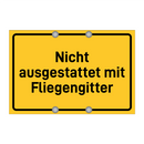 Nicht ausgestattet mit Fliegengitter & Nicht ausgestattet mit Fliegengitter