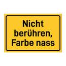 Nicht berühren, Farbe nass & Nicht berühren, Farbe nass & Nicht berühren, Farbe nass