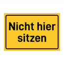 Nicht hier sitzen & Nicht hier sitzen & Nicht hier sitzen & Nicht hier sitzen & Nicht hier sitzen