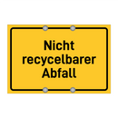 Nicht recycelbarer Abfall & Nicht recycelbarer Abfall & Nicht recycelbarer Abfall