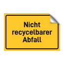 Nicht recycelbarer Abfall & Nicht recycelbarer Abfall & Nicht recycelbarer Abfall