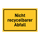 Nicht recycelbarer Abfall & Nicht recycelbarer Abfall & Nicht recycelbarer Abfall