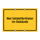 Not falldefibrillator im Gebäude & Not falldefibrillator im Gebäude