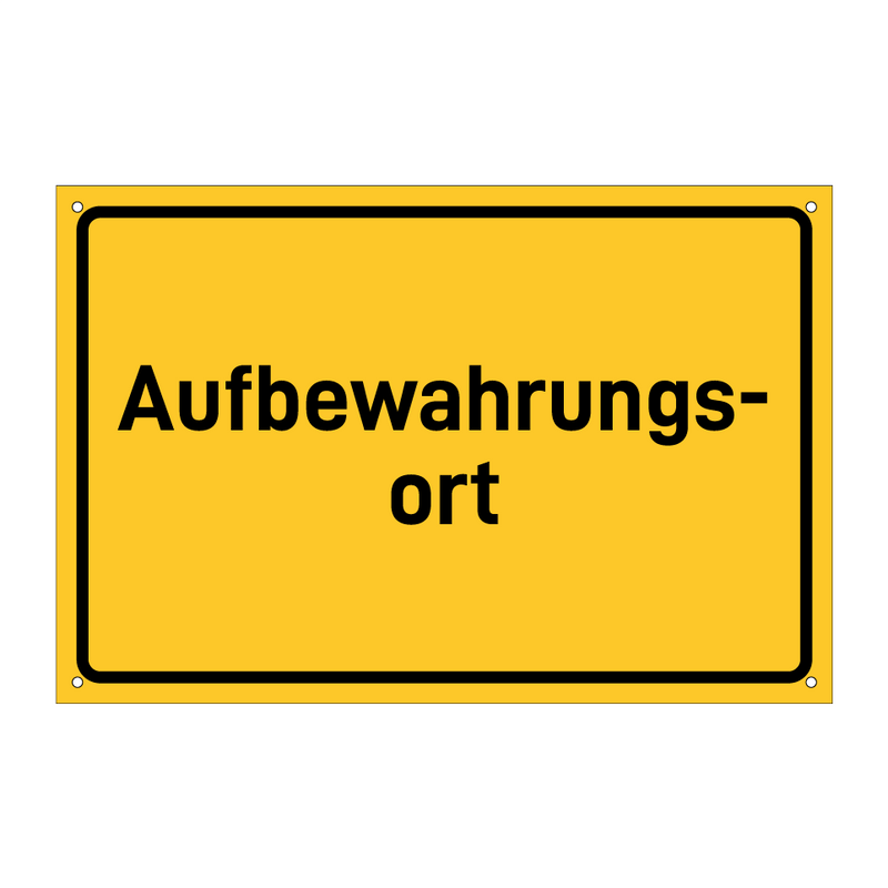 Aufbewahrungs- ort