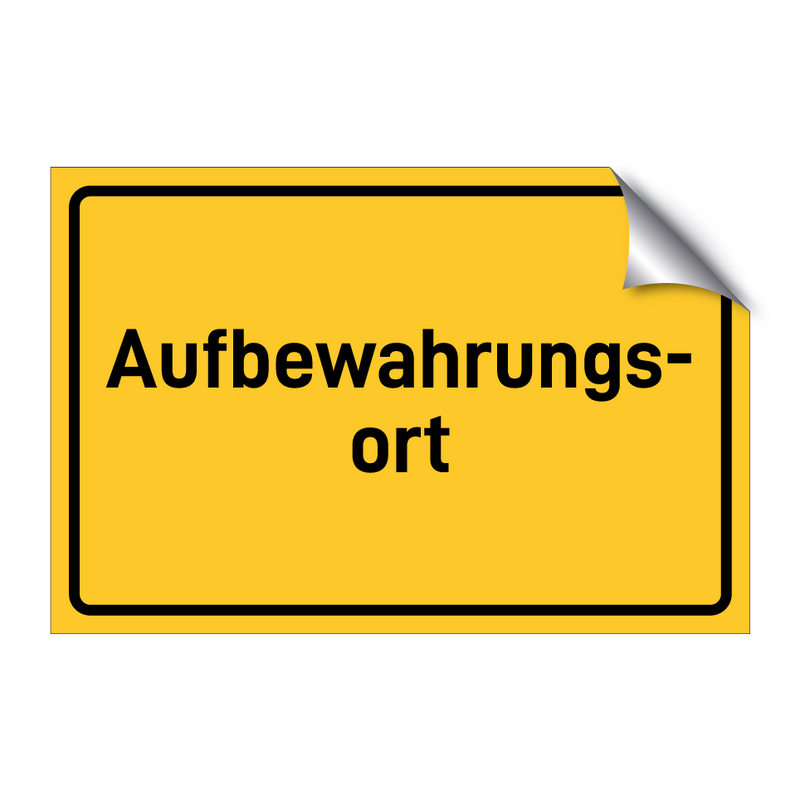 Aufbewahrungs- ort
