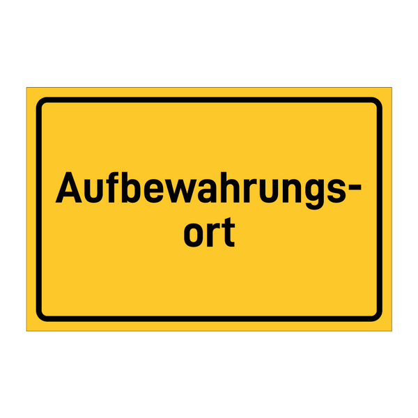 Aufbewahrungs- ort