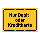 Nur Debit- oder Kreditkarte & Nur Debit- oder Kreditkarte & Nur Debit- oder Kreditkarte