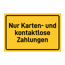Nur Karten- und kontaktlose Zahlungen & Nur Karten- und kontaktlose Zahlungen