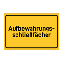 Aufbewahrungs- schließfächer