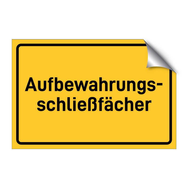 Aufbewahrungs- schließfächer