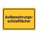 Aufbewahrungs- schließfächer