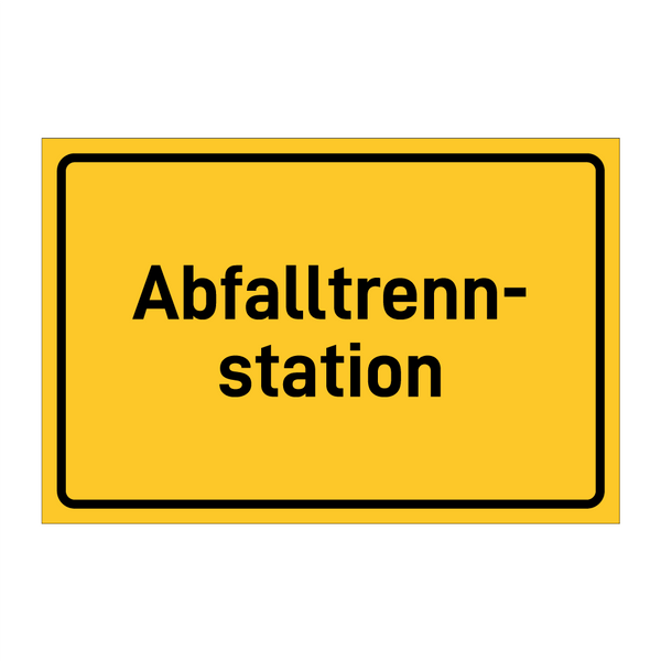 Abfalltrenn- station