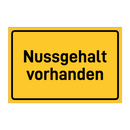 Nussgehalt vorhanden & Nussgehalt vorhanden & Nussgehalt vorhanden & Nussgehalt vorhanden