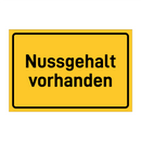 Nussgehalt vorhanden & Nussgehalt vorhanden & Nussgehalt vorhanden & Nussgehalt vorhanden