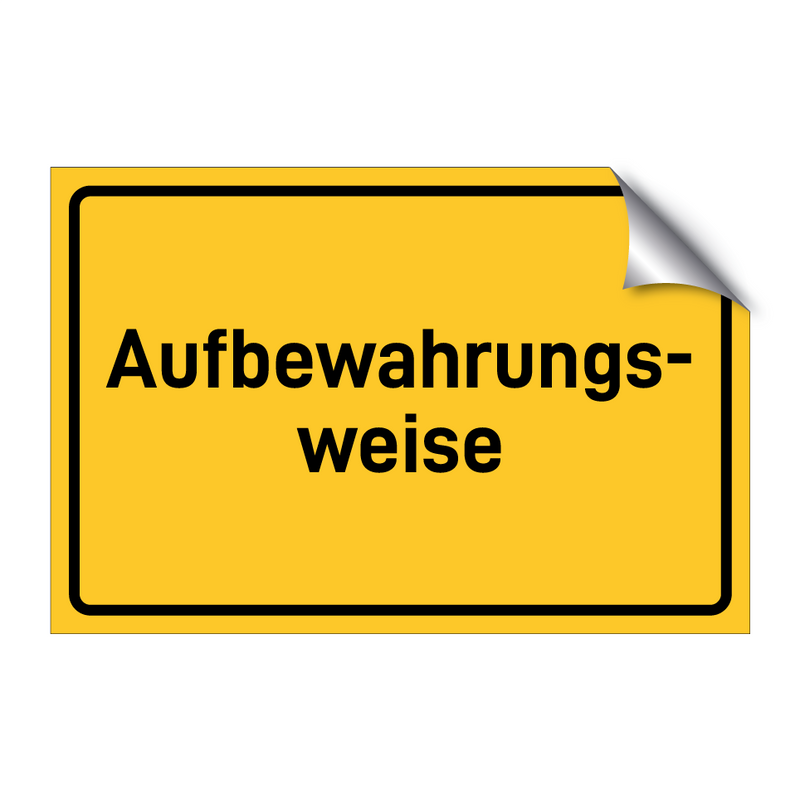 Aufbewahrungs- weise