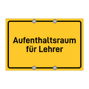Aufenthaltsraum für Lehrer
