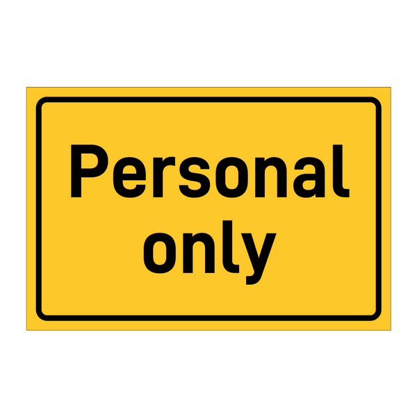 Personal only & Personal only & Personal only & Personal only & Personal only & Personal only