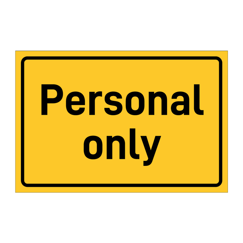 Personal only & Personal only & Personal only & Personal only & Personal only & Personal only